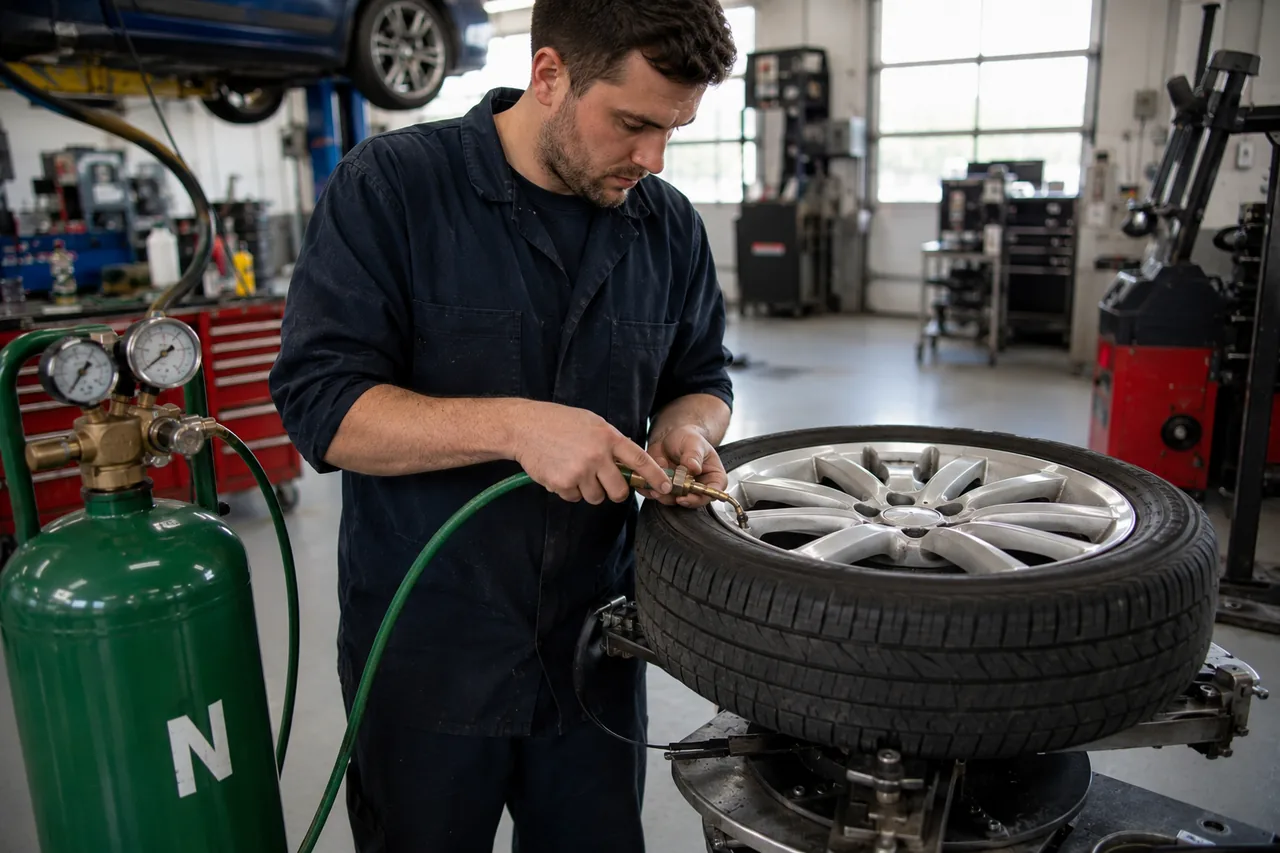 Nitrogen Tire Inflation at Big O Tires Langley Port Kells