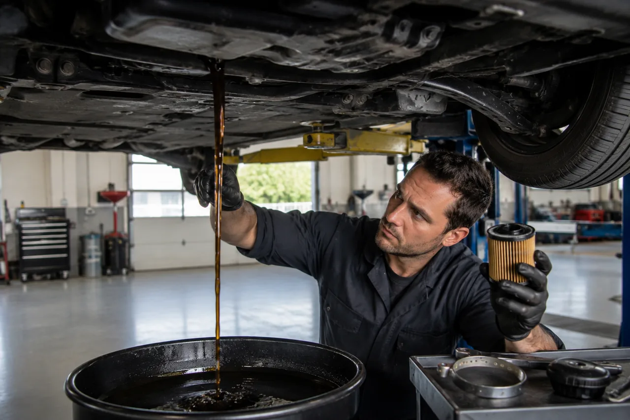 Lube, oil and filter service at Big O Tires Langley Port Kells